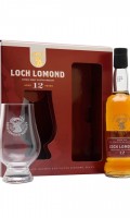 Loch Lomond 12 Year Old / Small Bottle / Glass Set
