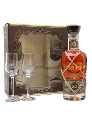 Plantation XO 20th Anniversary Rum with Two Glasses Gift Set