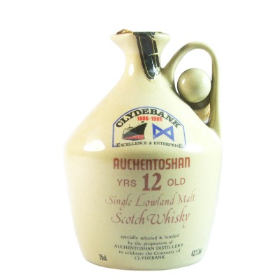 Auchentoshan 12 Year Old Ceramic Decanter, Clydebank Centenary