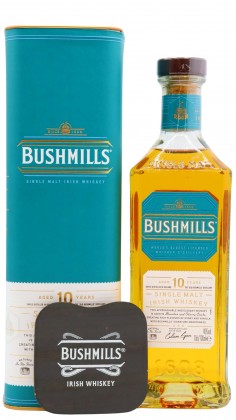 Bushmills Coaster & Irish Single Malt 10 year old
