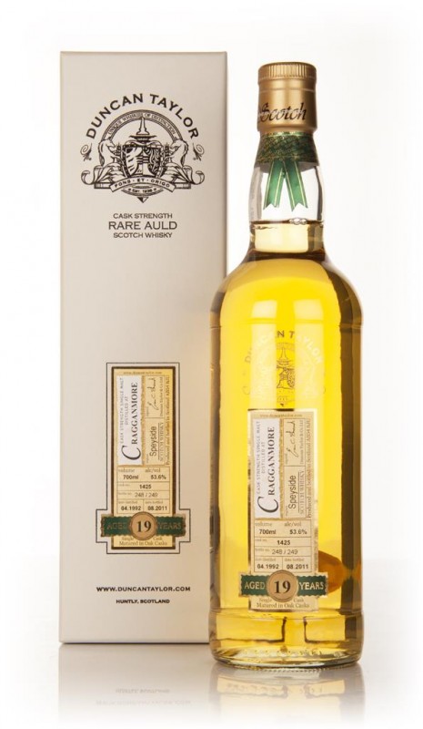 Cragganmore 19 Year Old 1992 Rare Auld Duncan Taylor