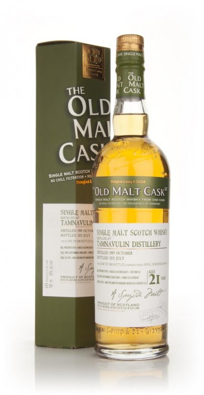 Tamnavulin 21 Year Old 1989 Cask 7502 Old Malt Cask Douglas Laing