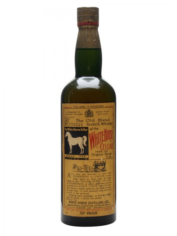 White Horse Bottled 1960s Spring Cap