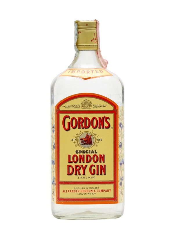 Gordon's Dry Gin Bottled 1990s