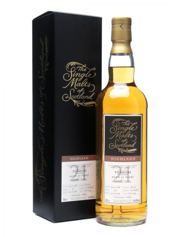 Tormore 1988 21 Year Old Single Malts of Scotland