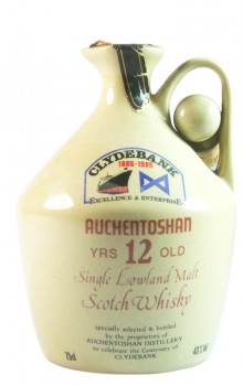 Auchentoshan 12 Year Old Ceramic Decanter, Clydebank Centenary